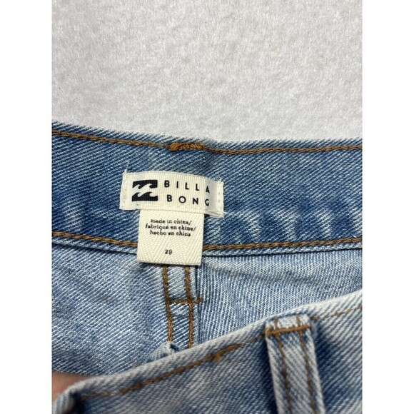 Billabong Women's Denim Short Light Wash 2” Inseam Size 29 Cut Off Distressed - Picture 2 of 4
